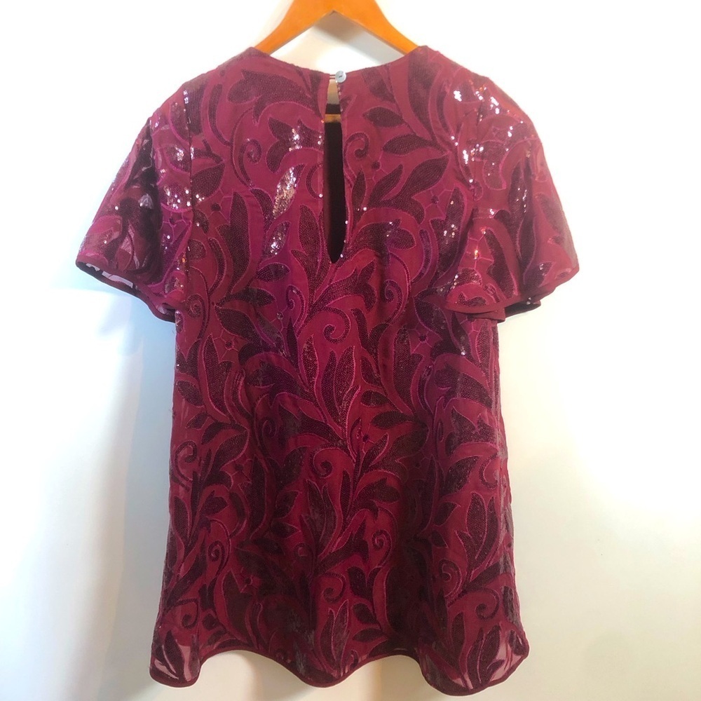 Show Me Your MuMu Burgundy Sequin Dress - Picture 6 of 9